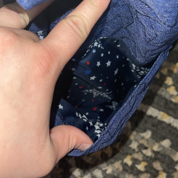 Vera Bradley x Shawn Johnson - ReActive Deluxe Tote + Pouch in Dark Blue Heather - Picture 8 of 11